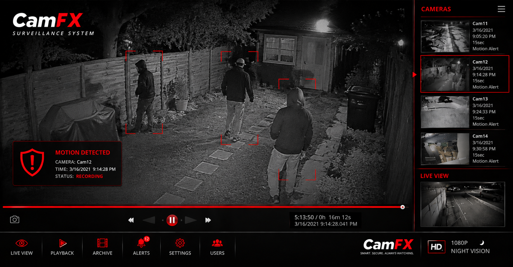 Monitoring System Live CamFX